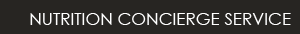 Nutrition Concierge Service