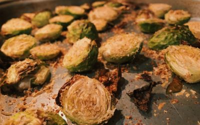 Garlic Parmesan Brussels Sprouts