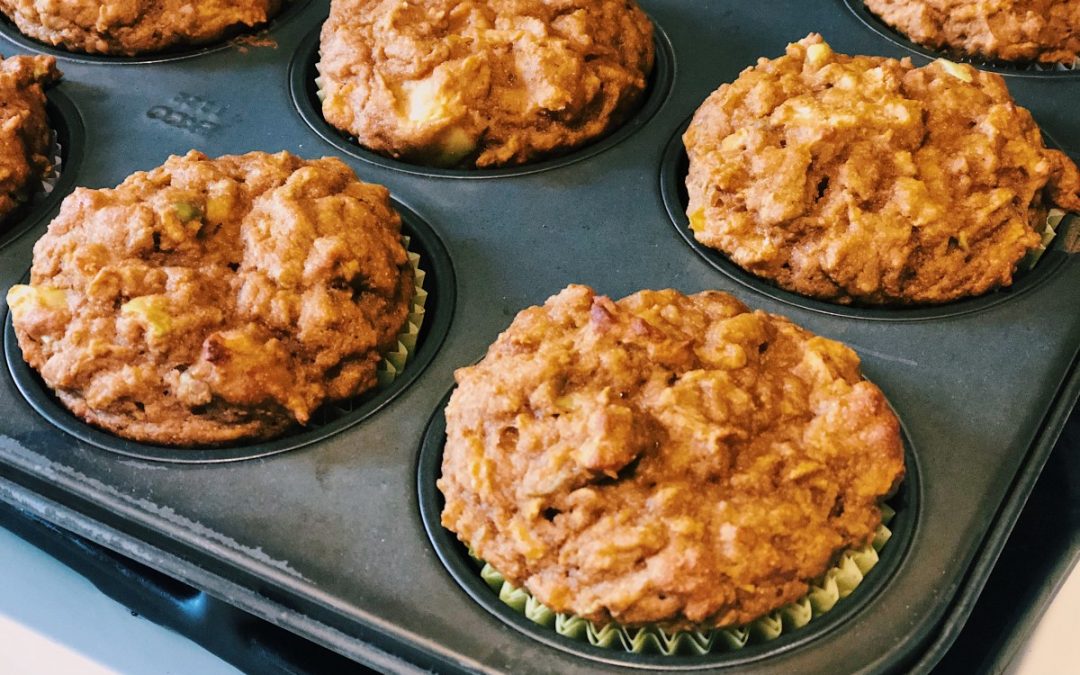 Healthy Pumpkin Apple Muffins